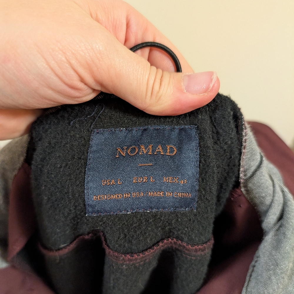 Nomad Softshell Hooded Jacket Lined Maroon Men’s … - image 5